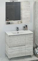 Comforty Мебель для ванной Верона 90 (Quadro) дуб белый